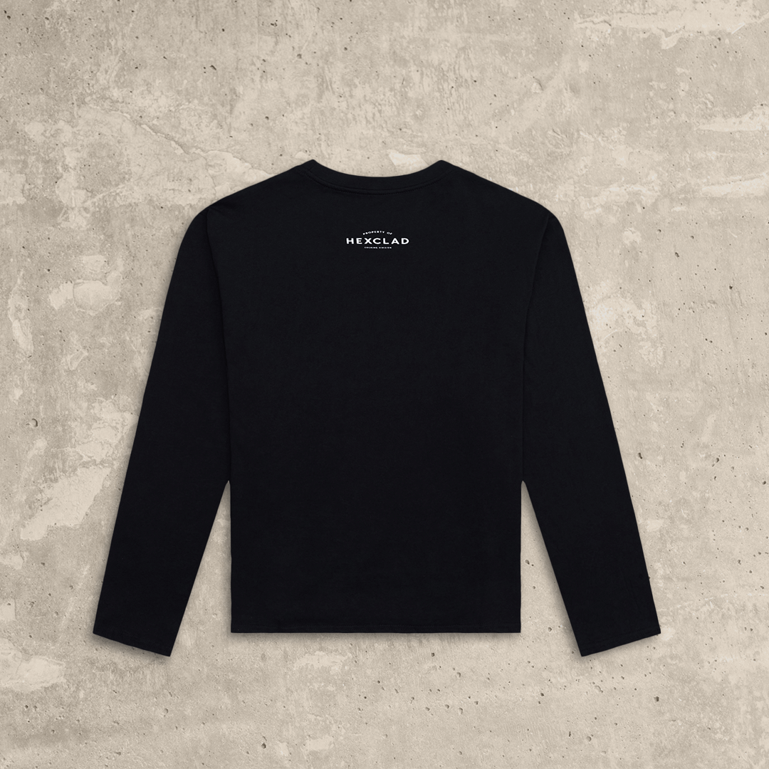 Cursive Hexclad Women's Long-Sleeve T-Shirt - Image 4