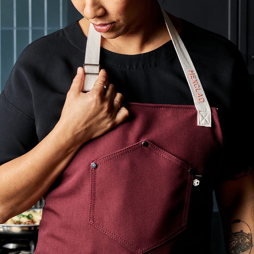 Eco Modern Apron (Crimson) - Image 4