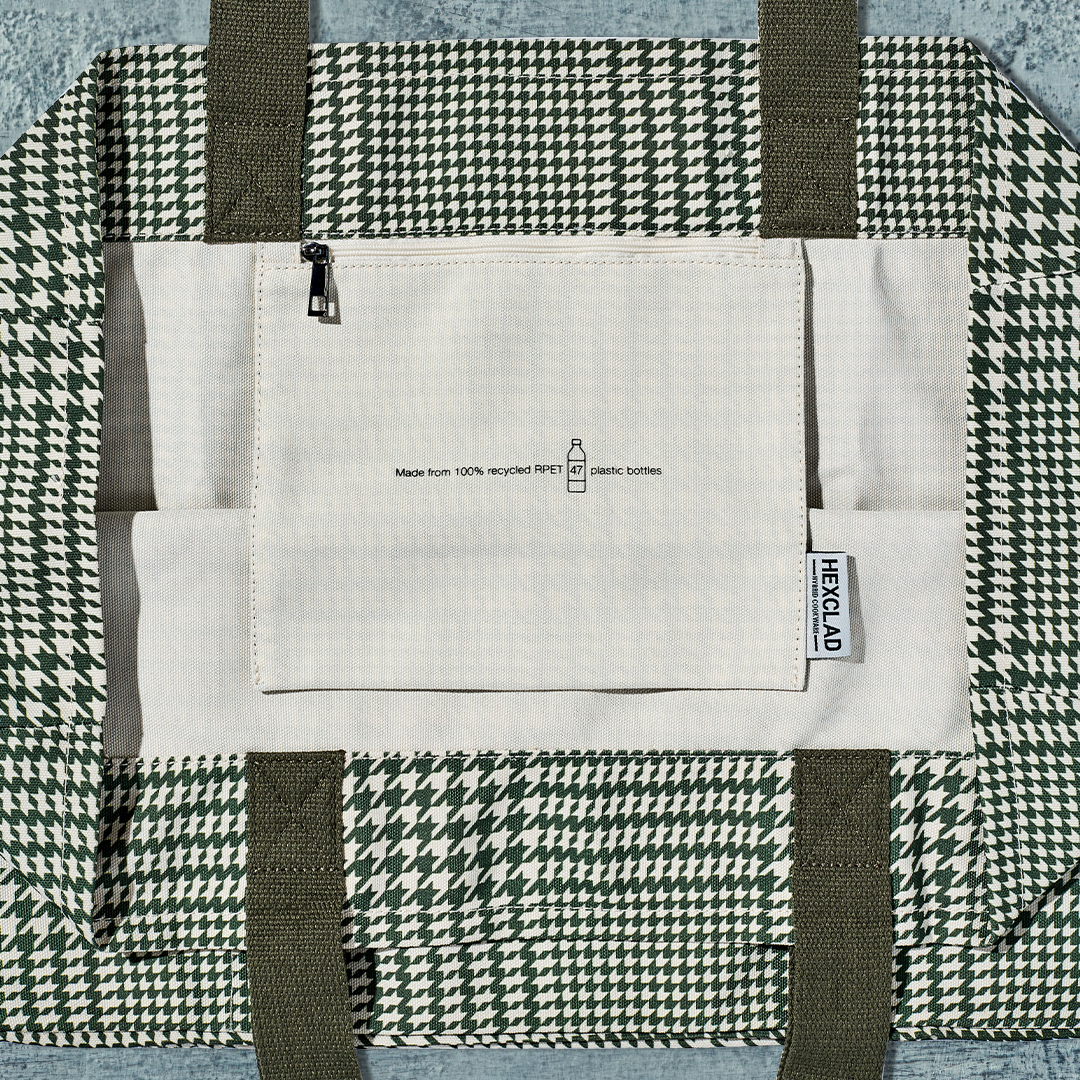 The Everything Everywhere Bag (Houndstooth-Forest) - Image 6