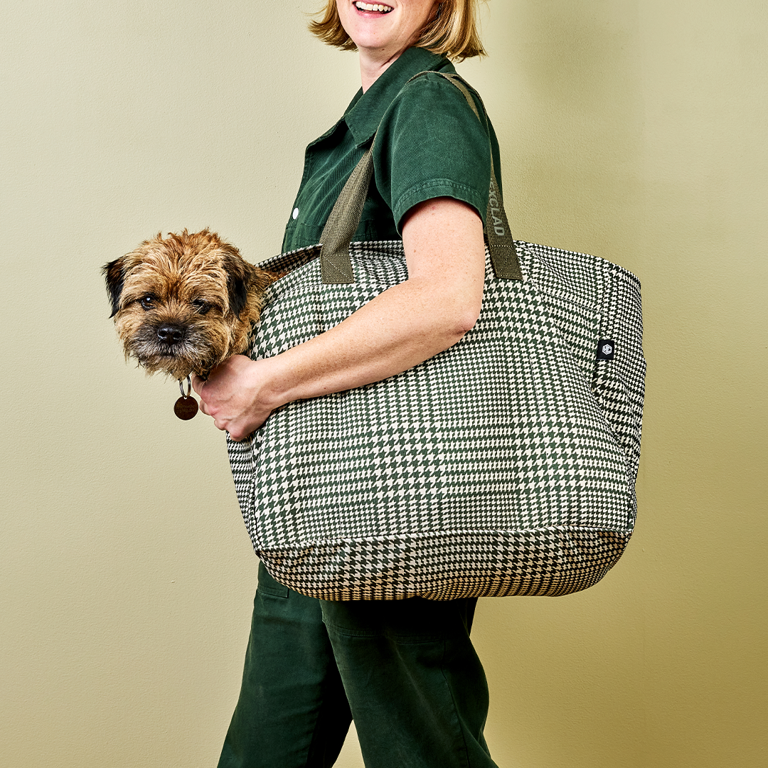 The Everything Everywhere Bag (Houndstooth-Forest) - Image 8