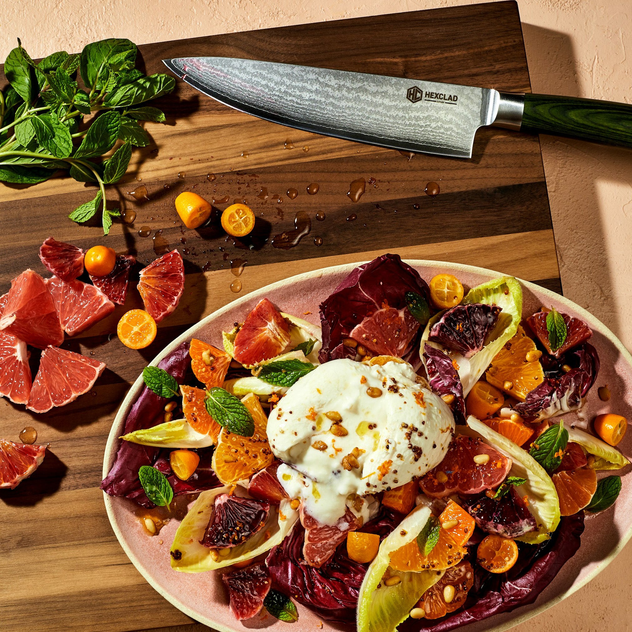 Damascus Steel Chef's Knife, 8" - Image 5