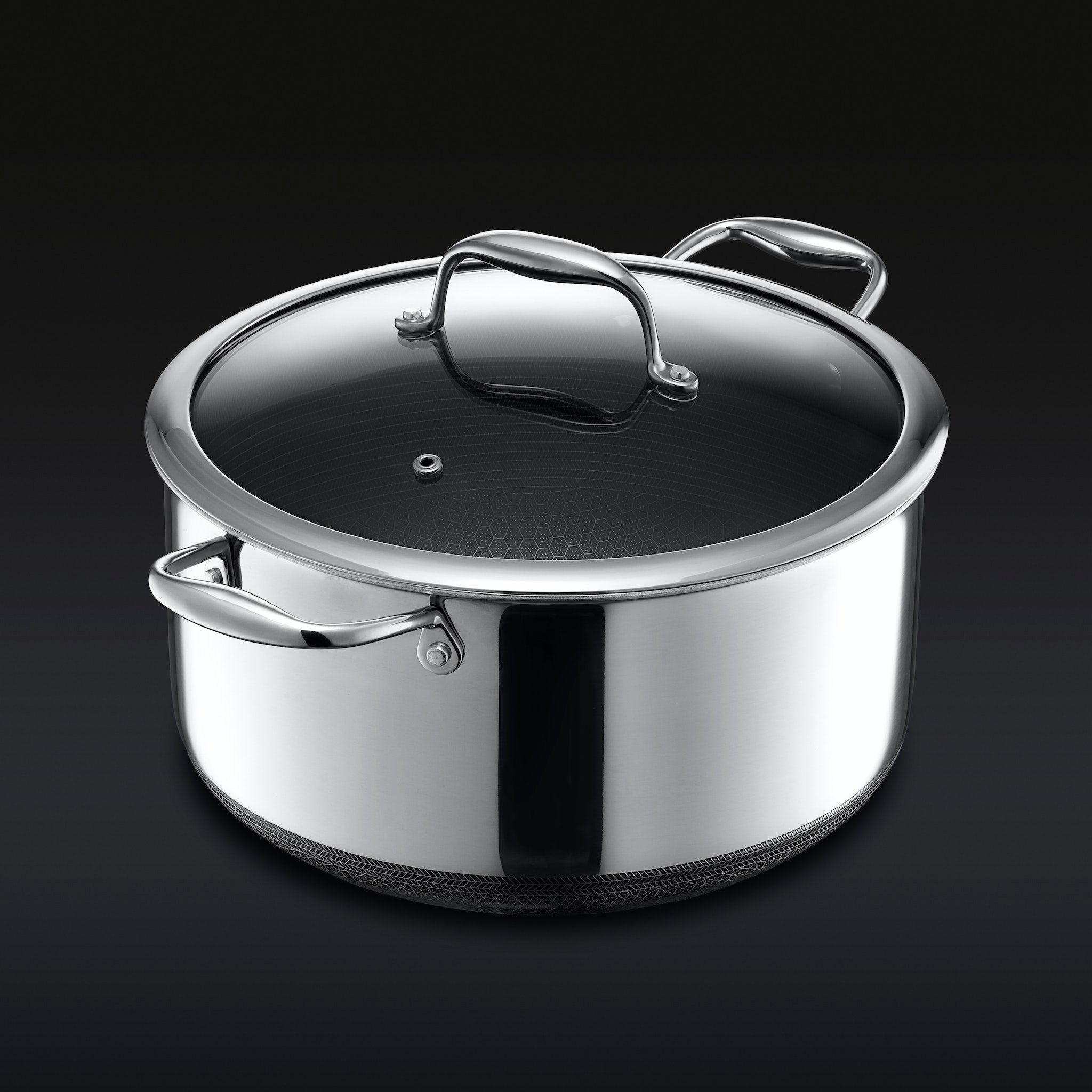 Hybrid Stock Pot With Lid, 8-Qt